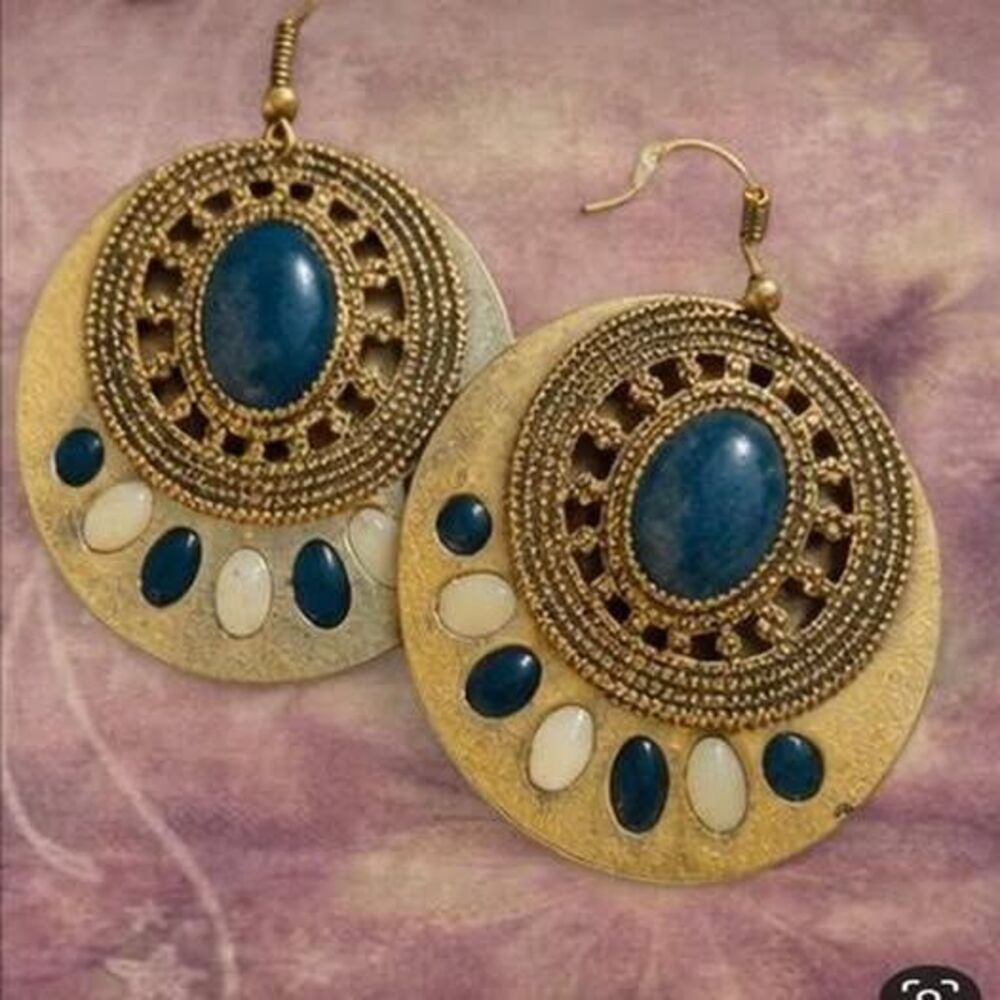 vintage boho italian earrings
